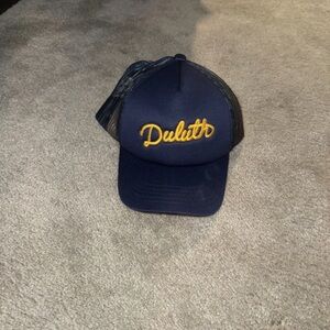 Duluth Trading Co Navy and Yellow Hat